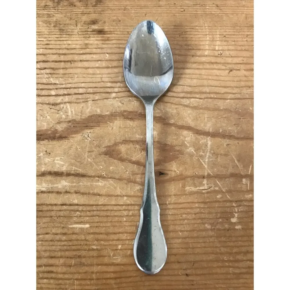 Set Lot 9 Vtg Mid Century WMF Cromargan Stainless Flatware Dessert Spoons 5.25